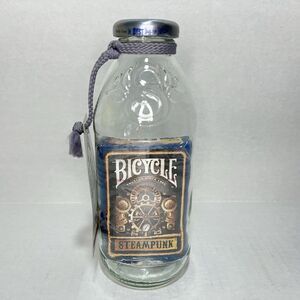 IMPOSSIBLE BOTTLE Steampunk Bicycle Deck Playing Cards In Snapple Glass Bottle